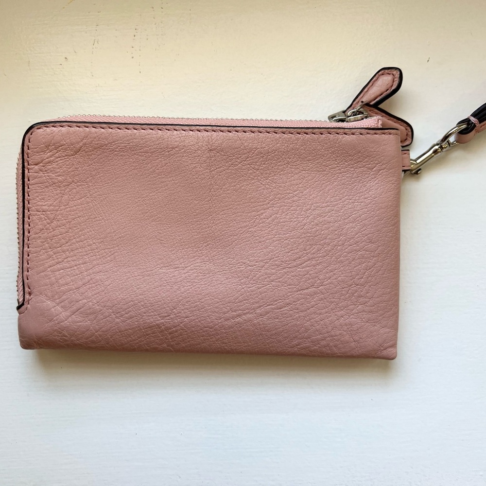 Coach Corner Zip Double Compartment Wristlet in P… - image 2